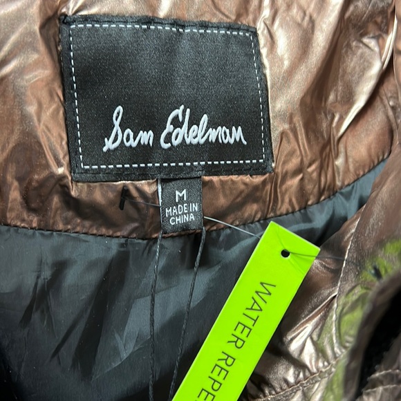 NWT,Sam Edelman,Fur Trim Puffer Jacket,copper - Picture 13 of 17